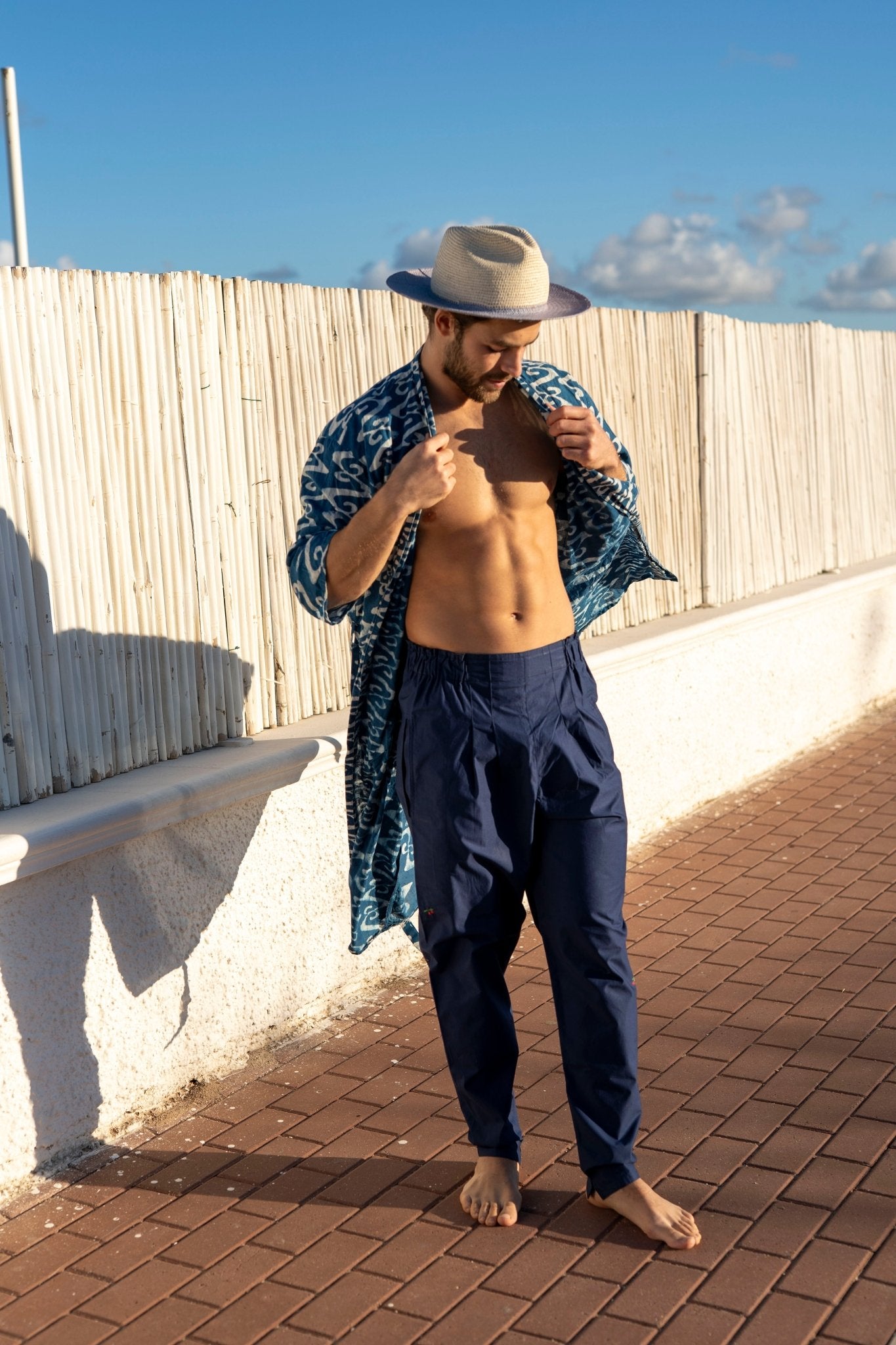 Pants Men - Opera royal blue