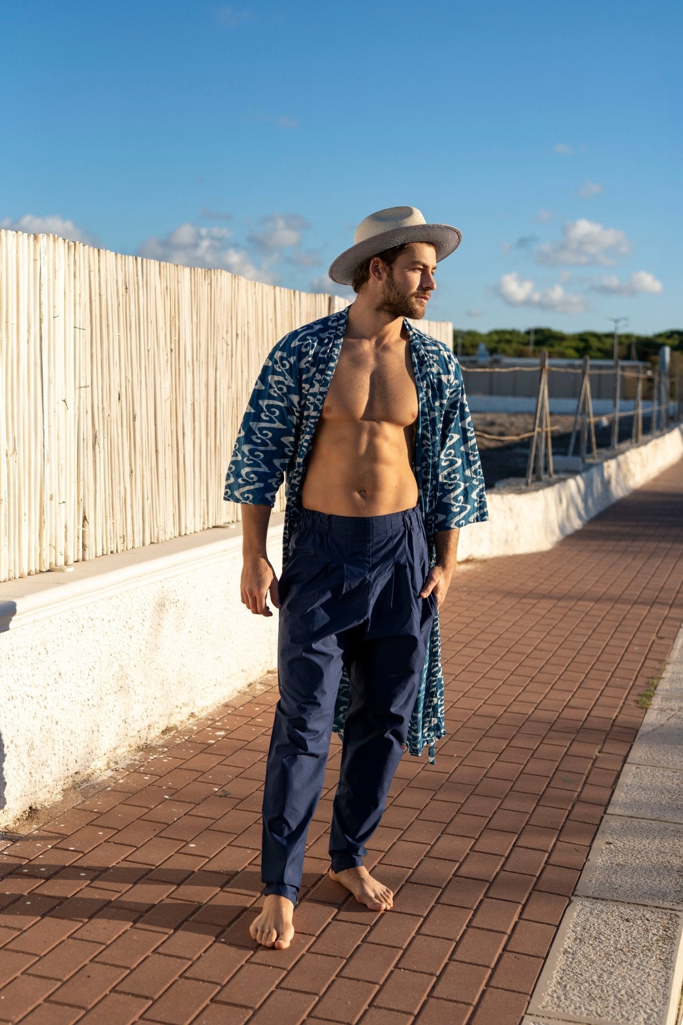 Pants Men - Opera royal blue