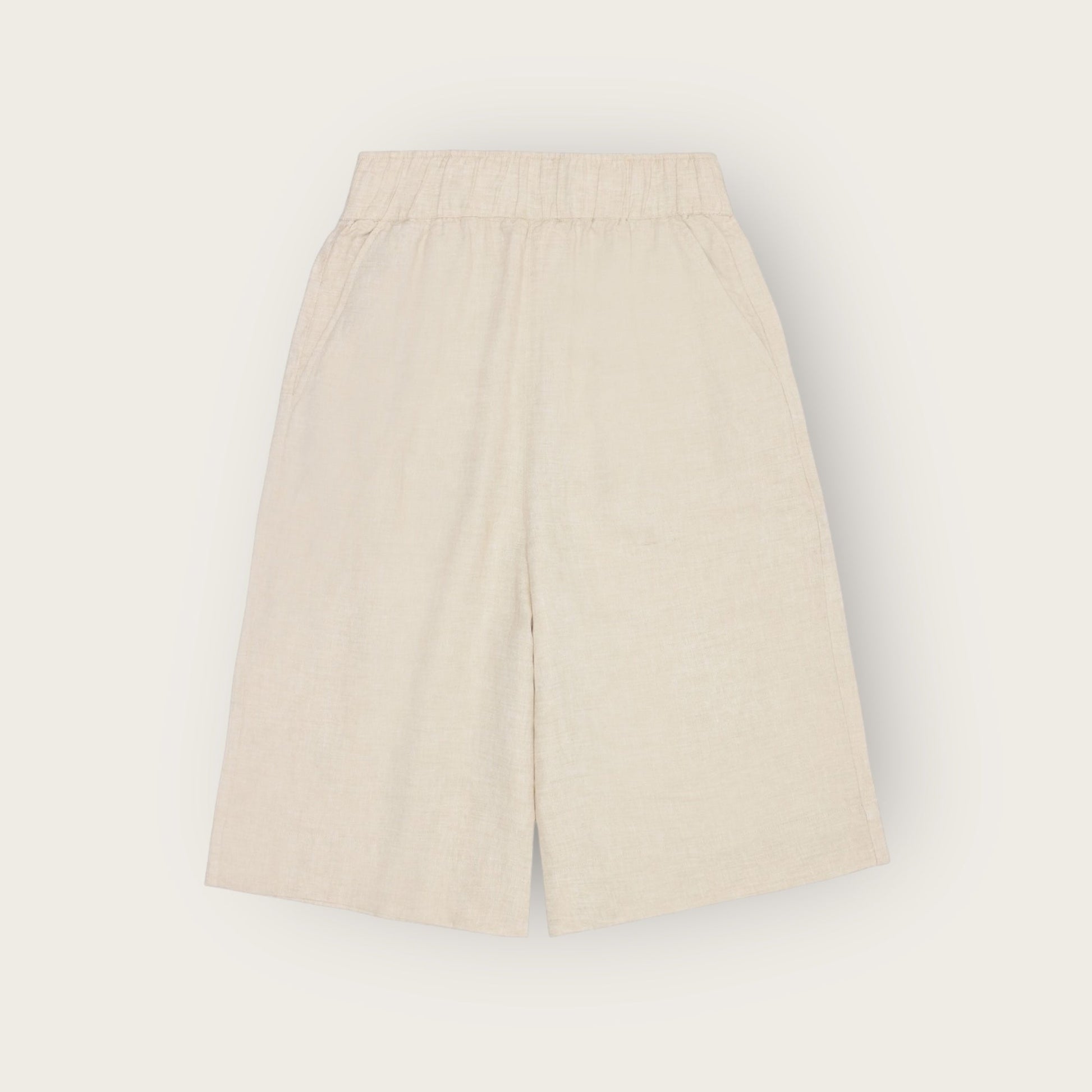 Pants Women - EVE Culotte High Rise Wide Linen