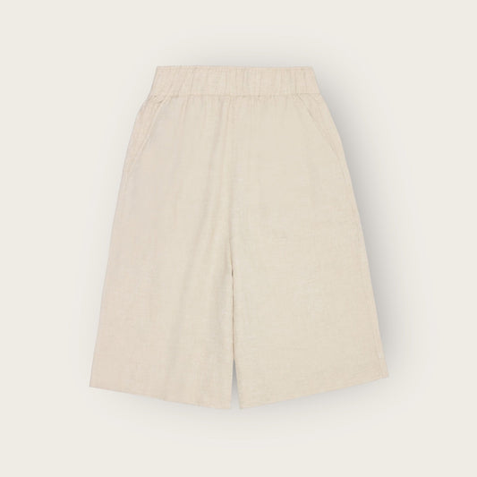 Pants Women - EVE Culotte High Rise Wide Linen