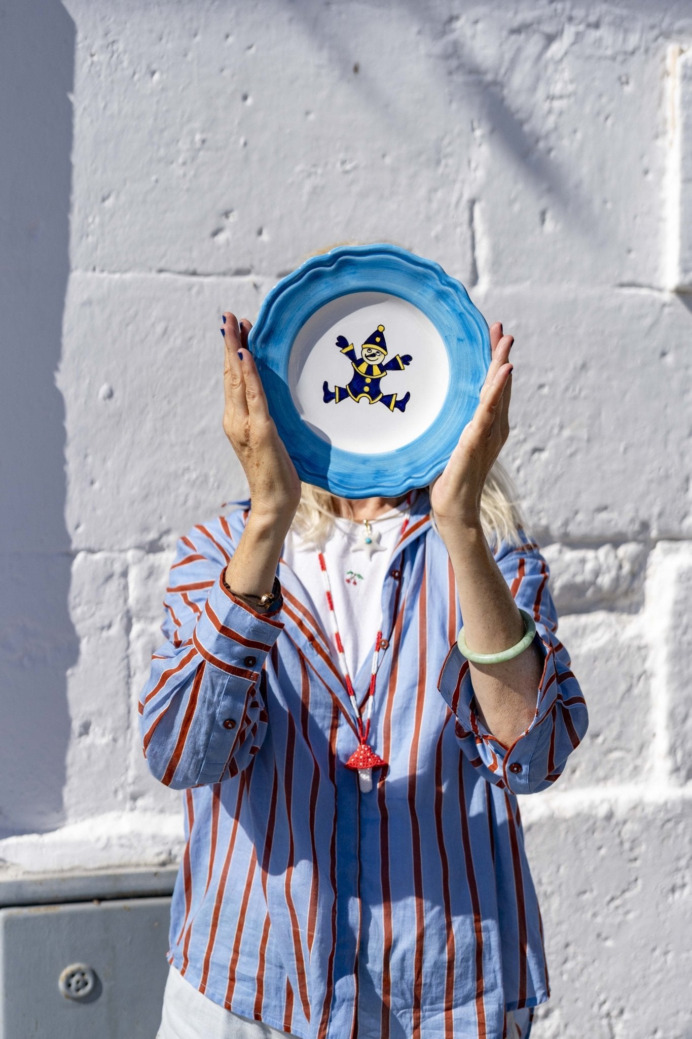 Plate - Timeless Pearly x Popolo Pinocchio blue