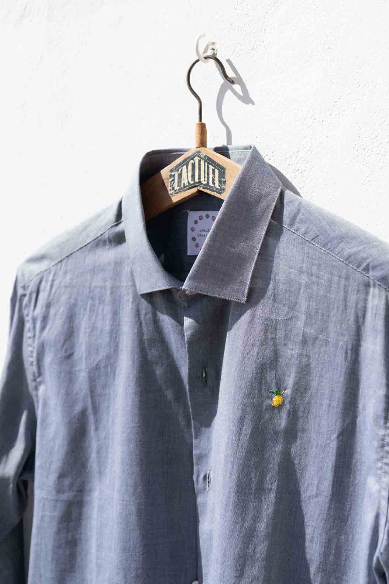 Shirt Men - Mao Collar Total Eclipse