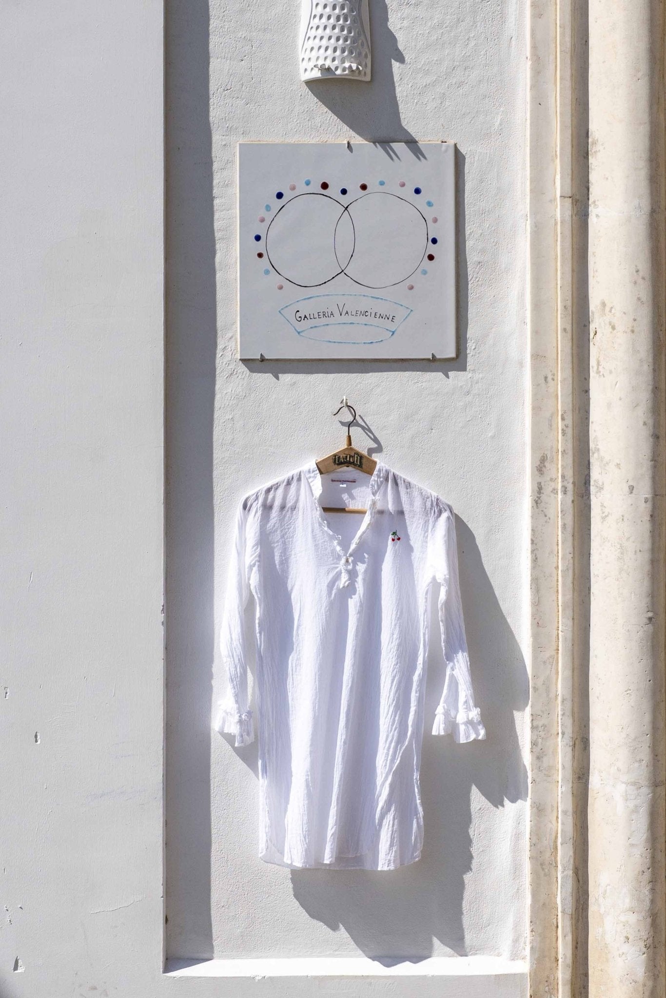 Shirt Women - Cotton Voile Tunic White