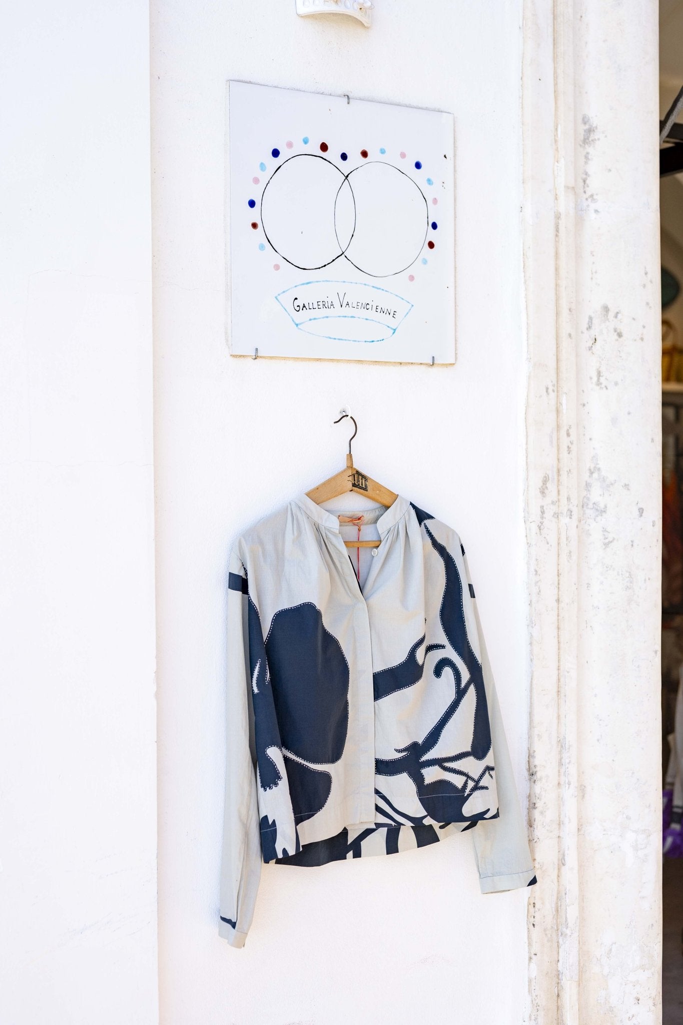 Shirt Women - Grey and Black Print