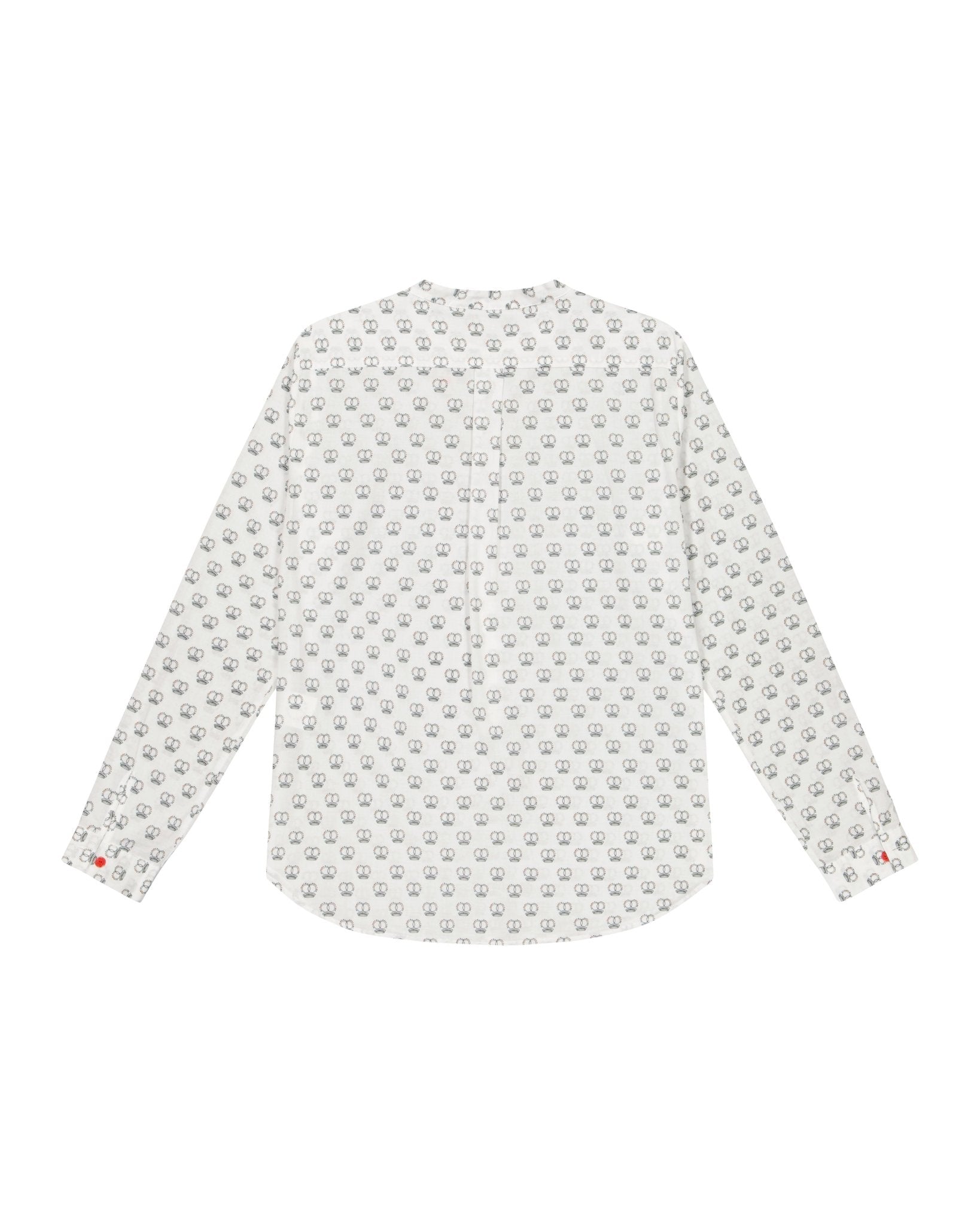 Shirt Women - Mao shirt with our Logo GV print red cherry embroidered