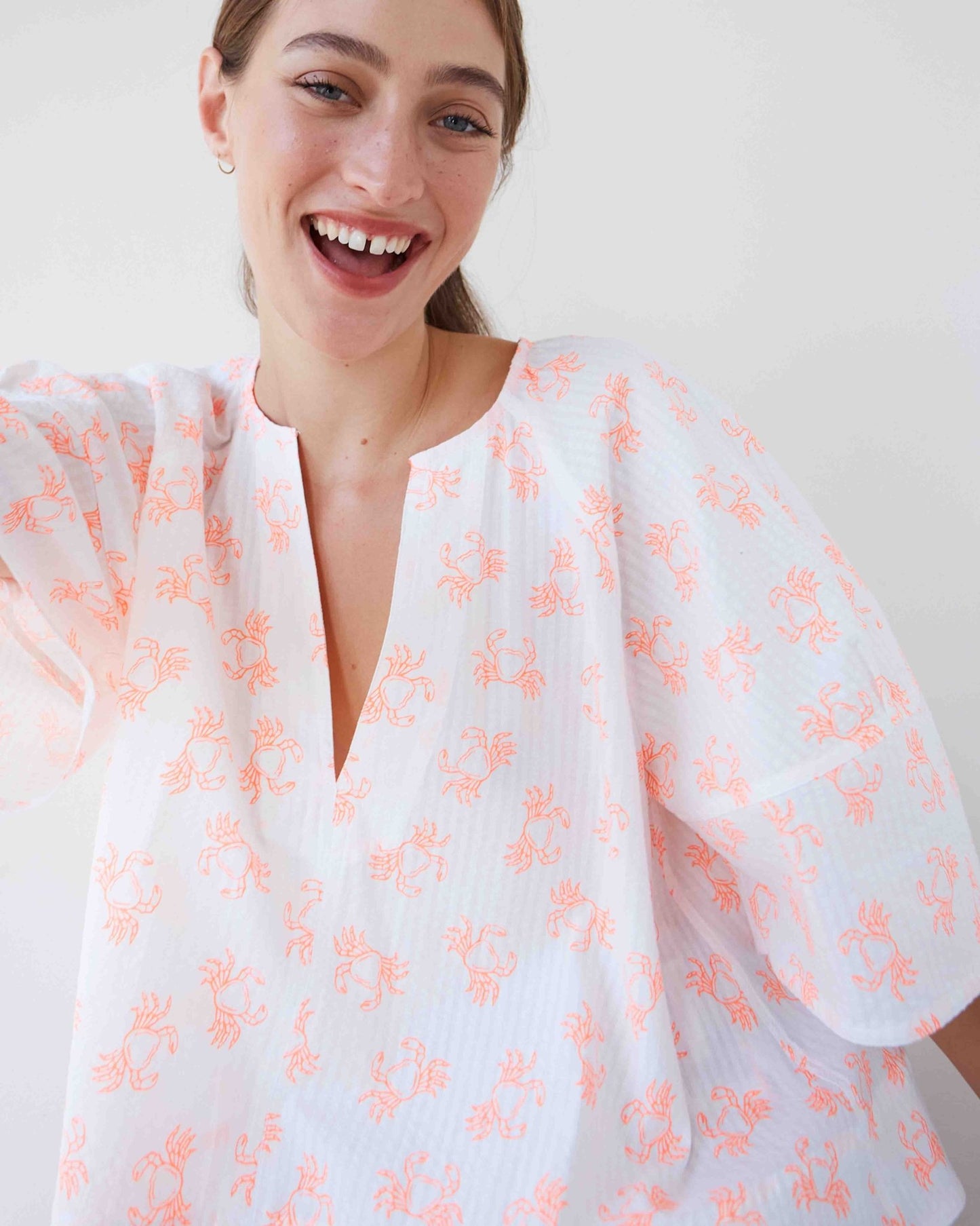 Shirt Women - SOPLO Orange Crab