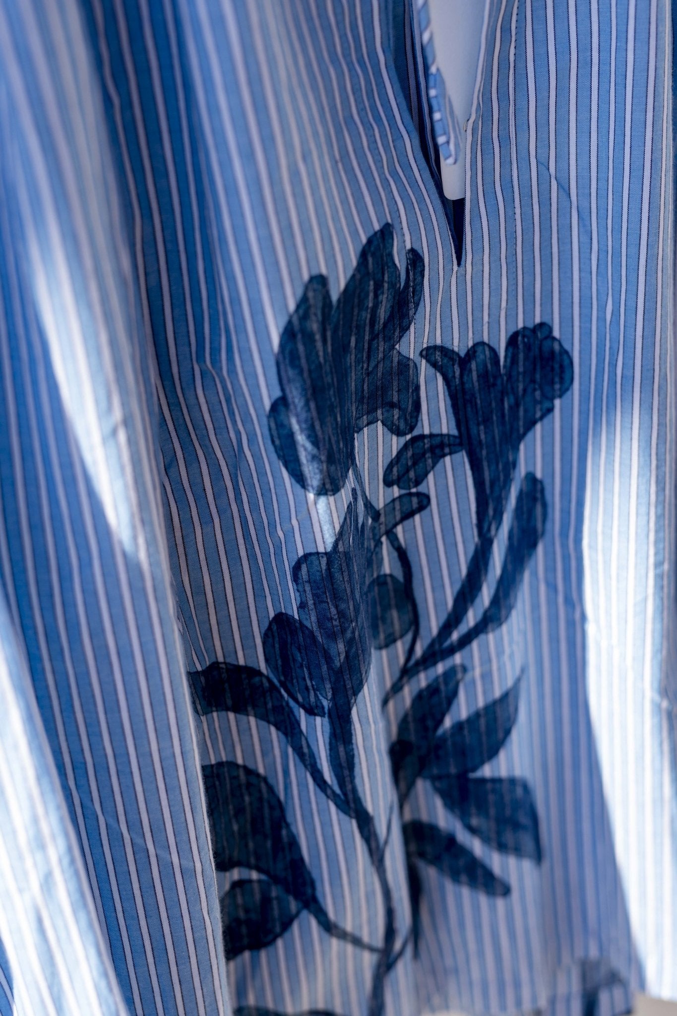 Shirt Women - Venaco shirt Orchids Print Blue