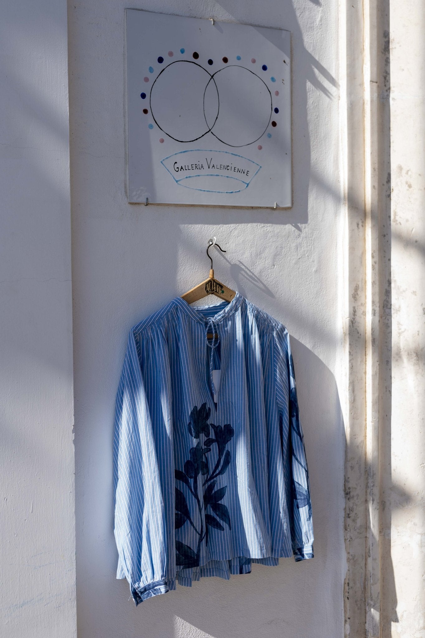 Shirt Women - Venaco shirt Orchids Print Blue