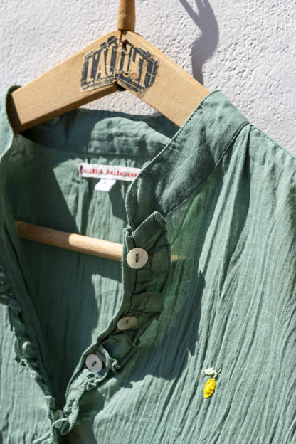 Shirts Women - Cotton Voile Tunic Green