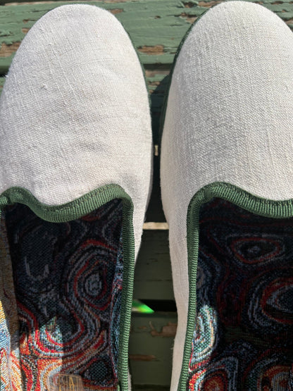 Shoes Men - Friulane forest Green The Red Embroidery