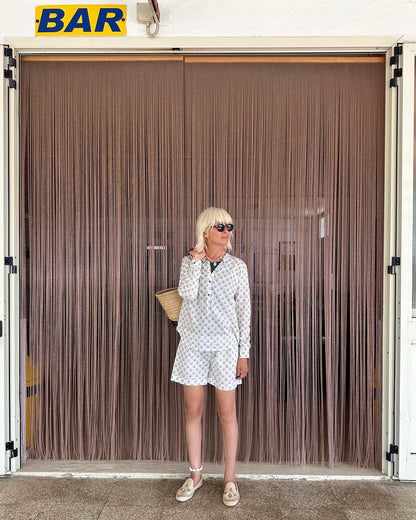 Shorts - Logo Print GV with a red cherry embroidered