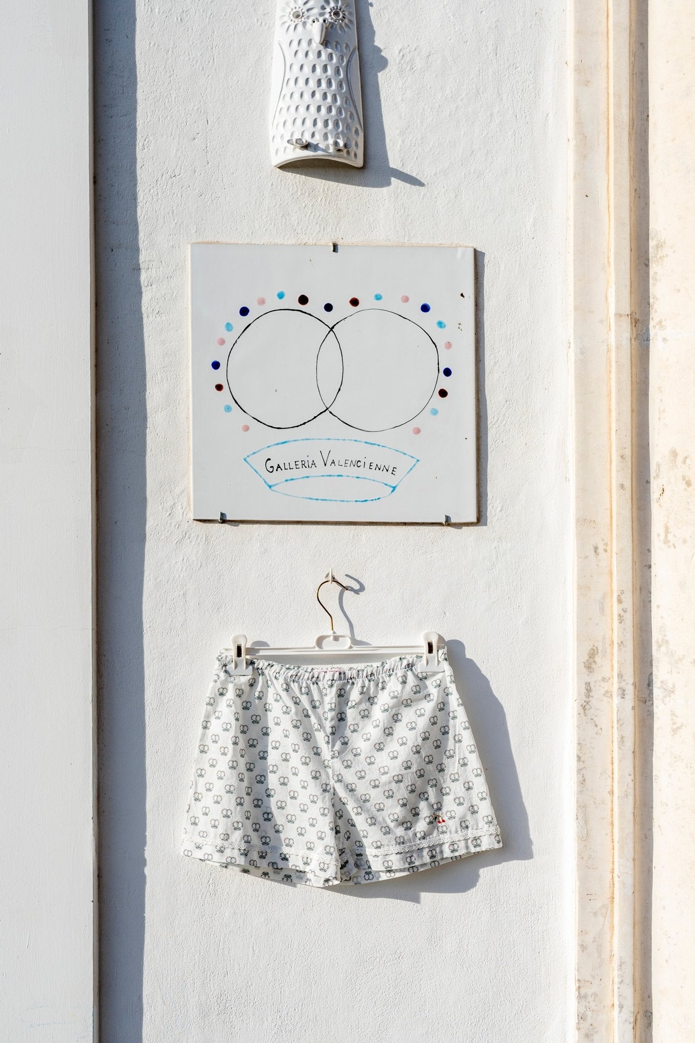 Shorts - Logo Print GV with a red cherry embroidered