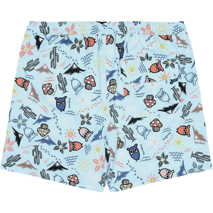 Shorts Men - Swimshorts Stretch AOP Blue Printed