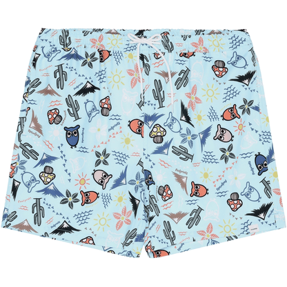 Shorts Men - Swimshorts Stretch AOP Blue Printed