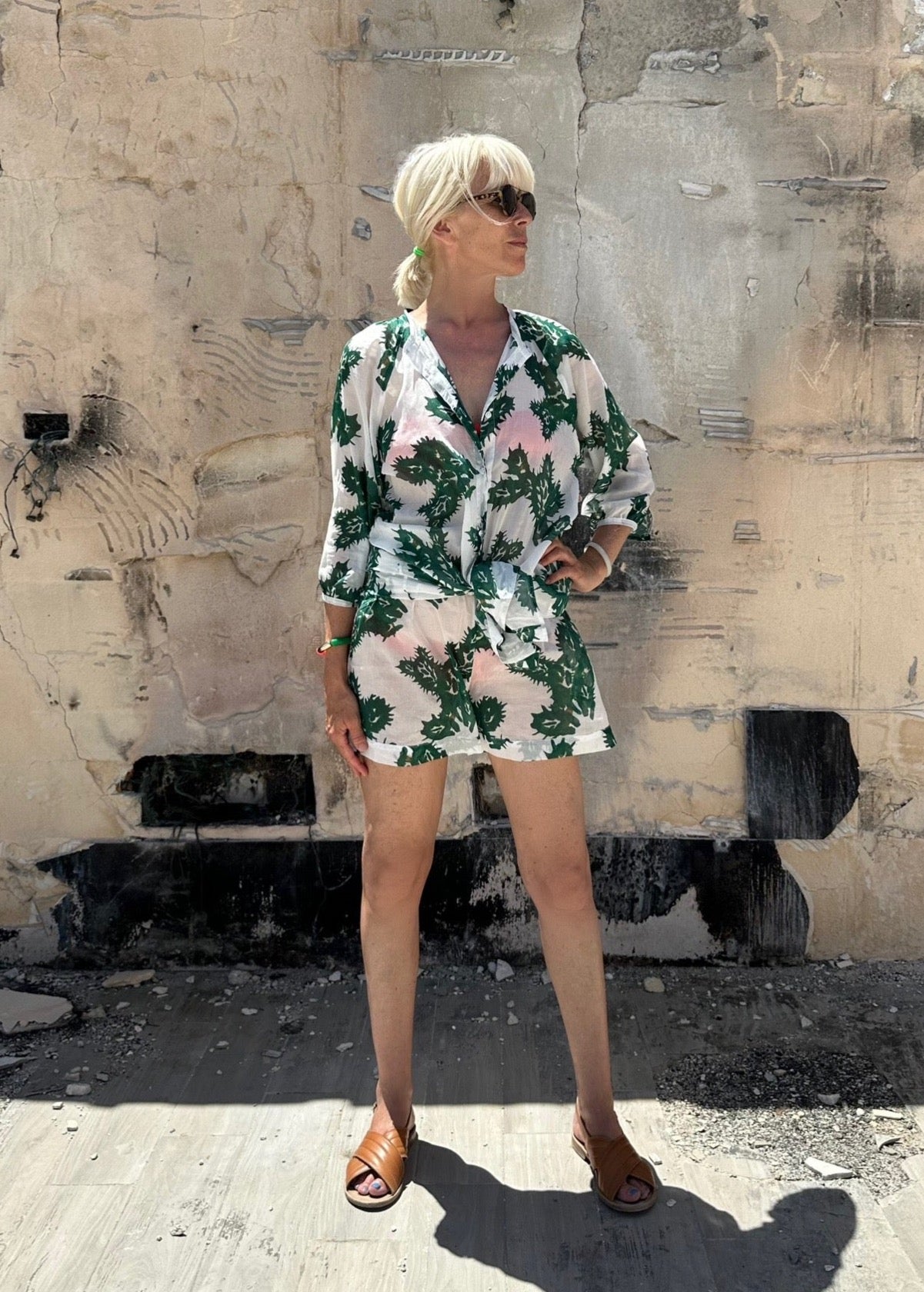 Shorts - Short Fico d’India GV Adorned With Lace