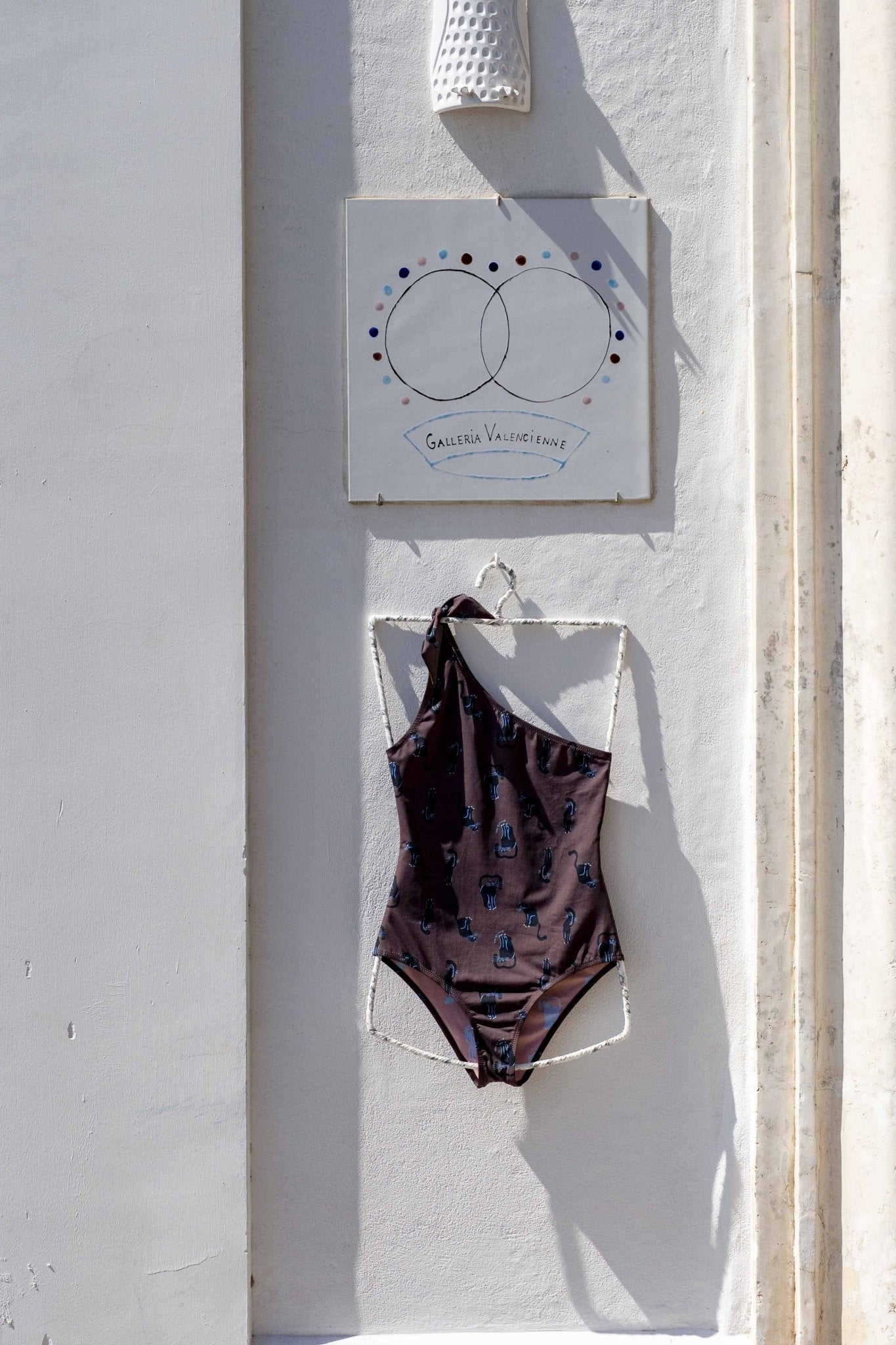 Swimsuit - Vic One Shoulder Swimsuit Gatto Marrone