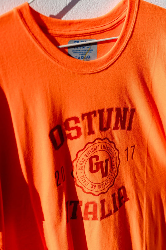T-shirt - Orange Fluo Team Ostuni Unisex