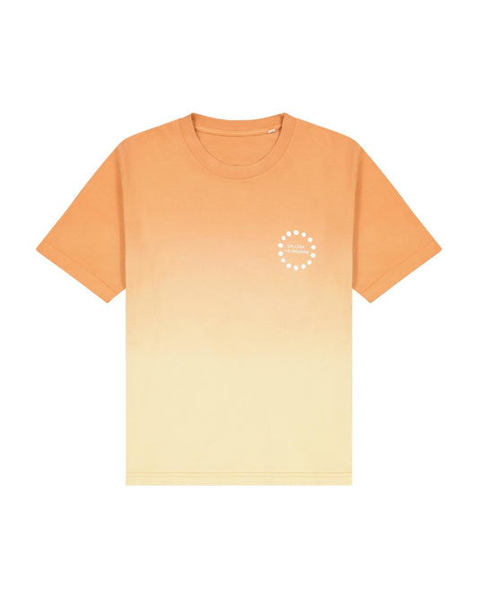 T-shirt - Orange Tie & Dye ‘’ Puglia is the new California ‘’ Unisex