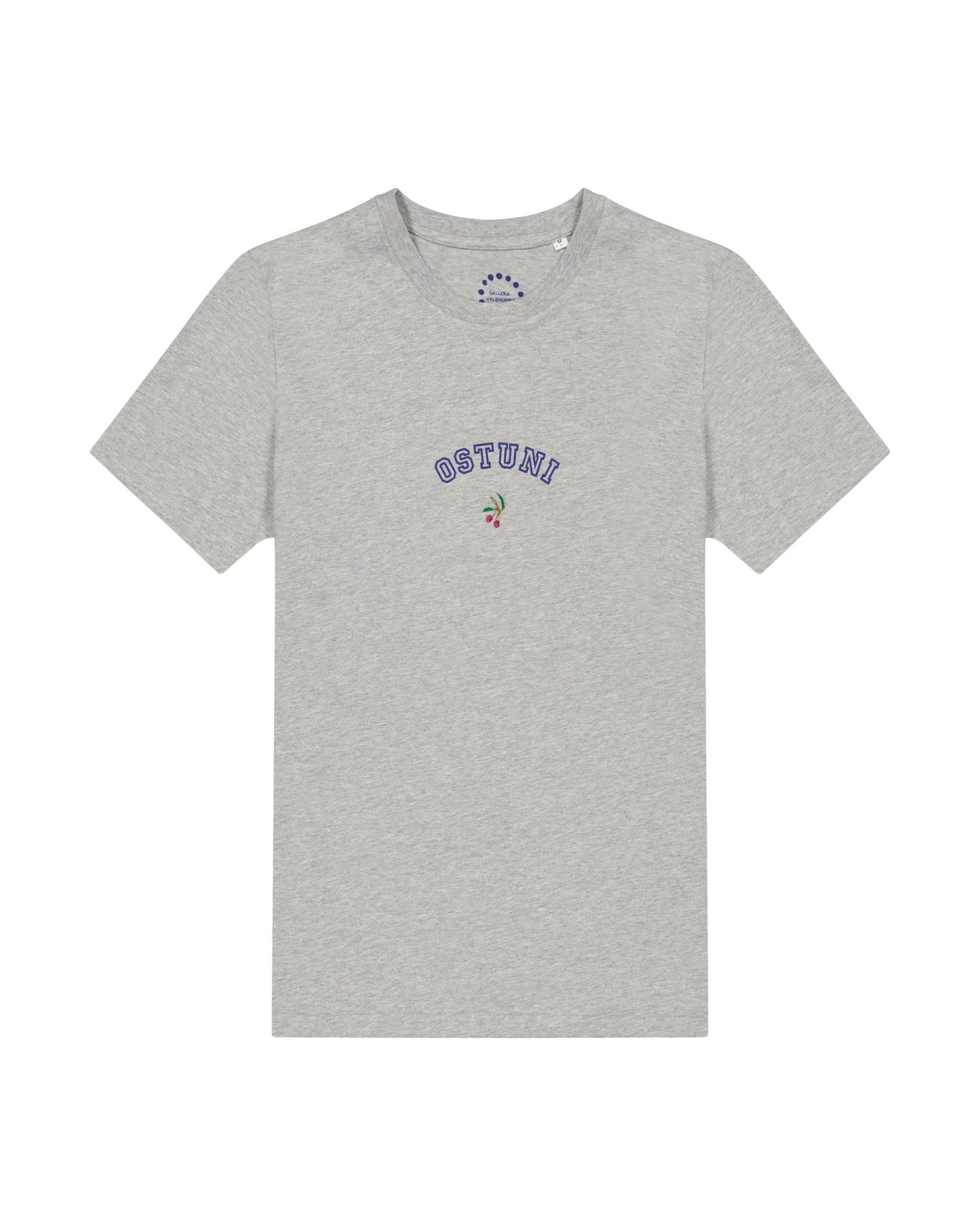 T-shirt - T-Shirt Ostuni Grey Unisex Olives Embroidered