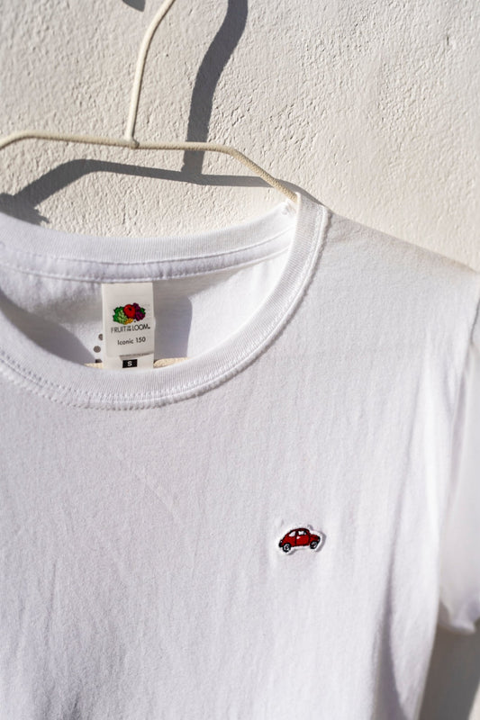 T-shirt - White Italian Red car Unisex