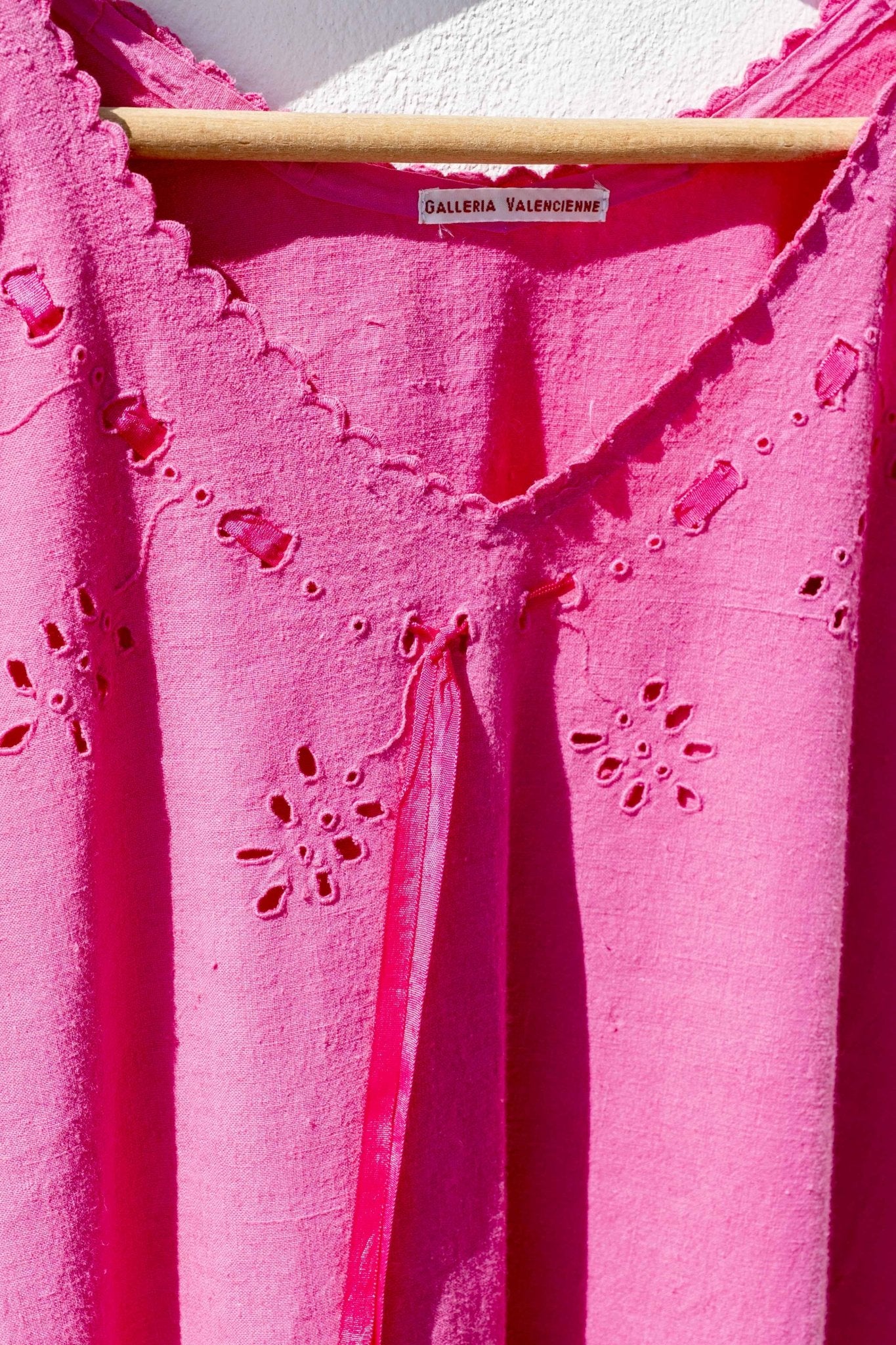 Vintage Nightdress - Fuchsia with Mermaid Turquoise