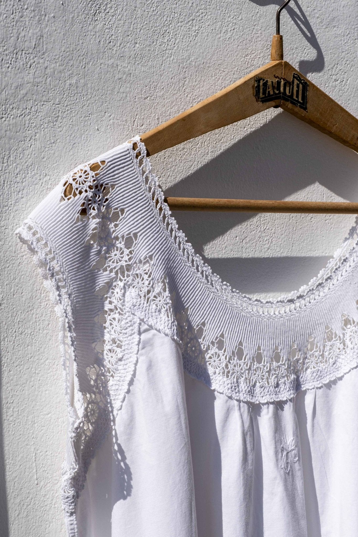 Vintage Nightdress - yellow fluo Mermaid and Flower