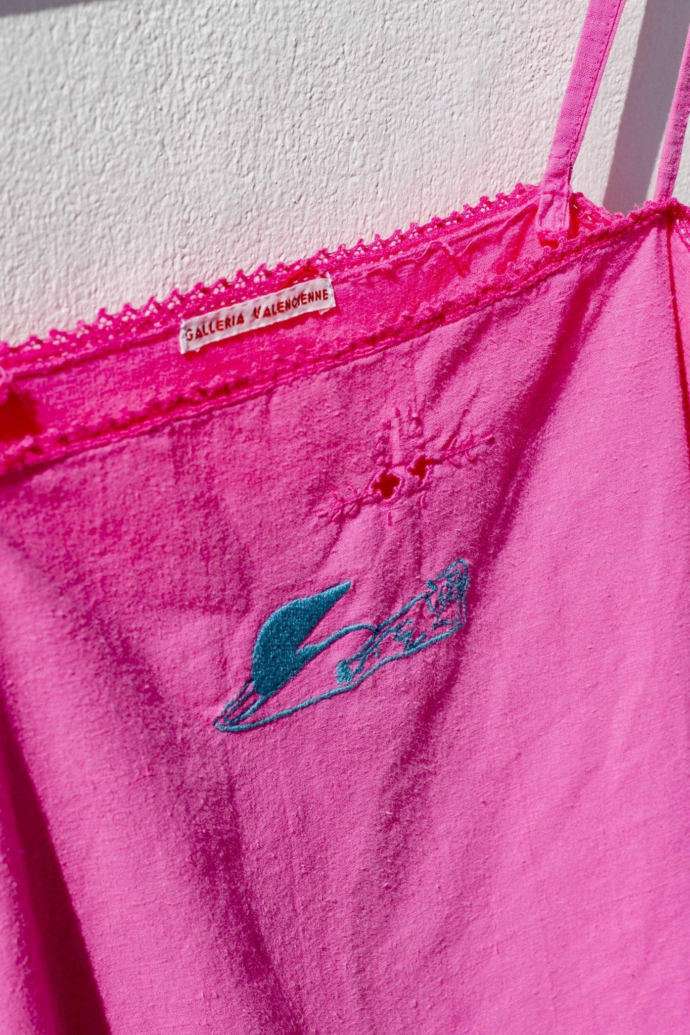 Vintage Top - Fuchsia with Mermaid Turquoise