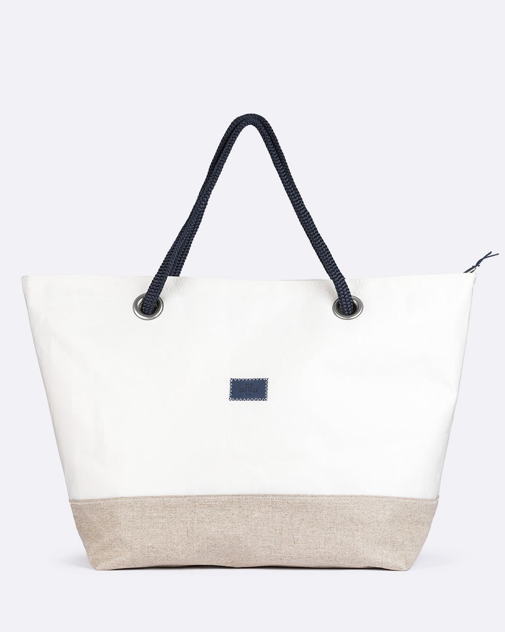Weekender Bag Carla N°6 Blue - Linen & Leather Amber - 727 Sailbags