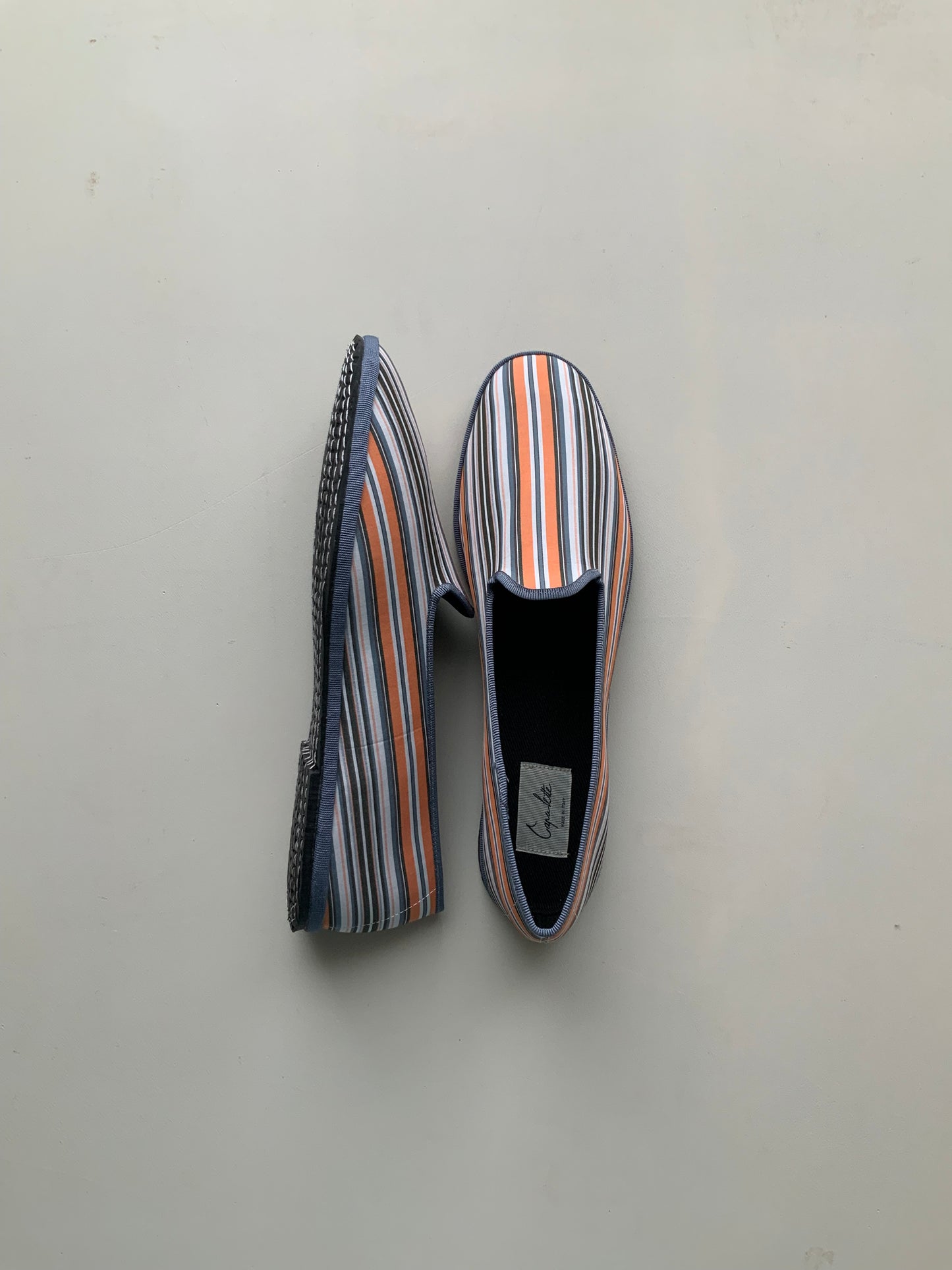 Friulane Men - Striped Orange Grey