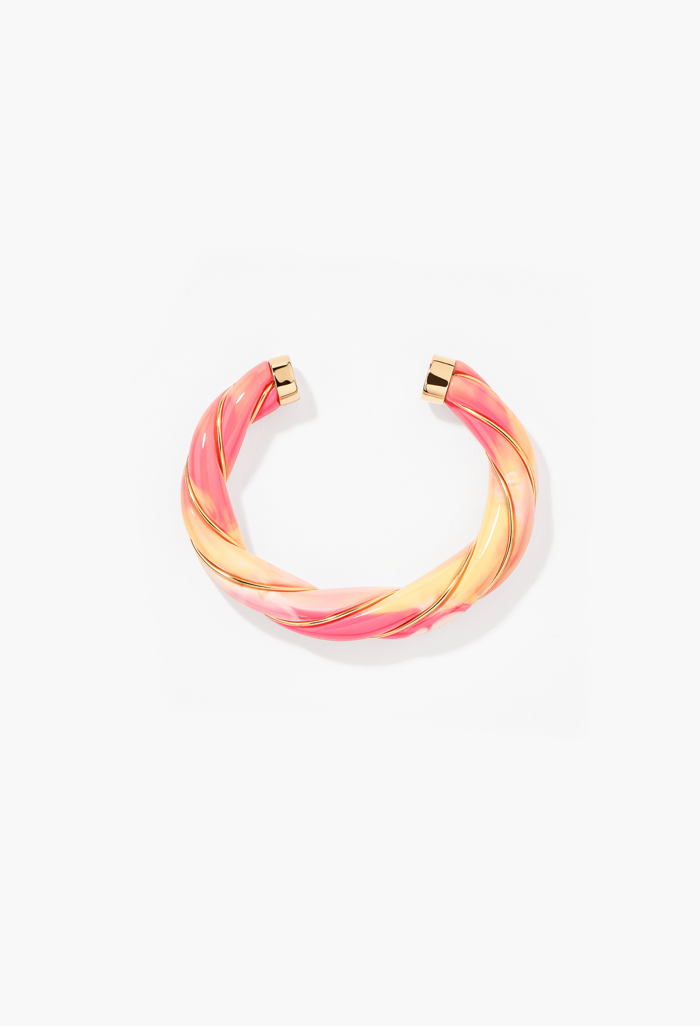 Bracelet - Jonc DIANA Tie & Dye Pink and yellow