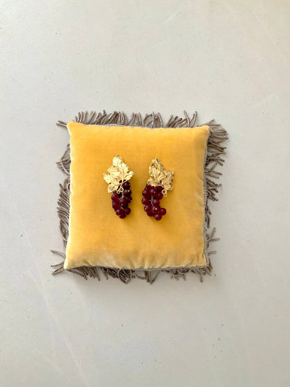Earrings - ADILE BURGUNDY