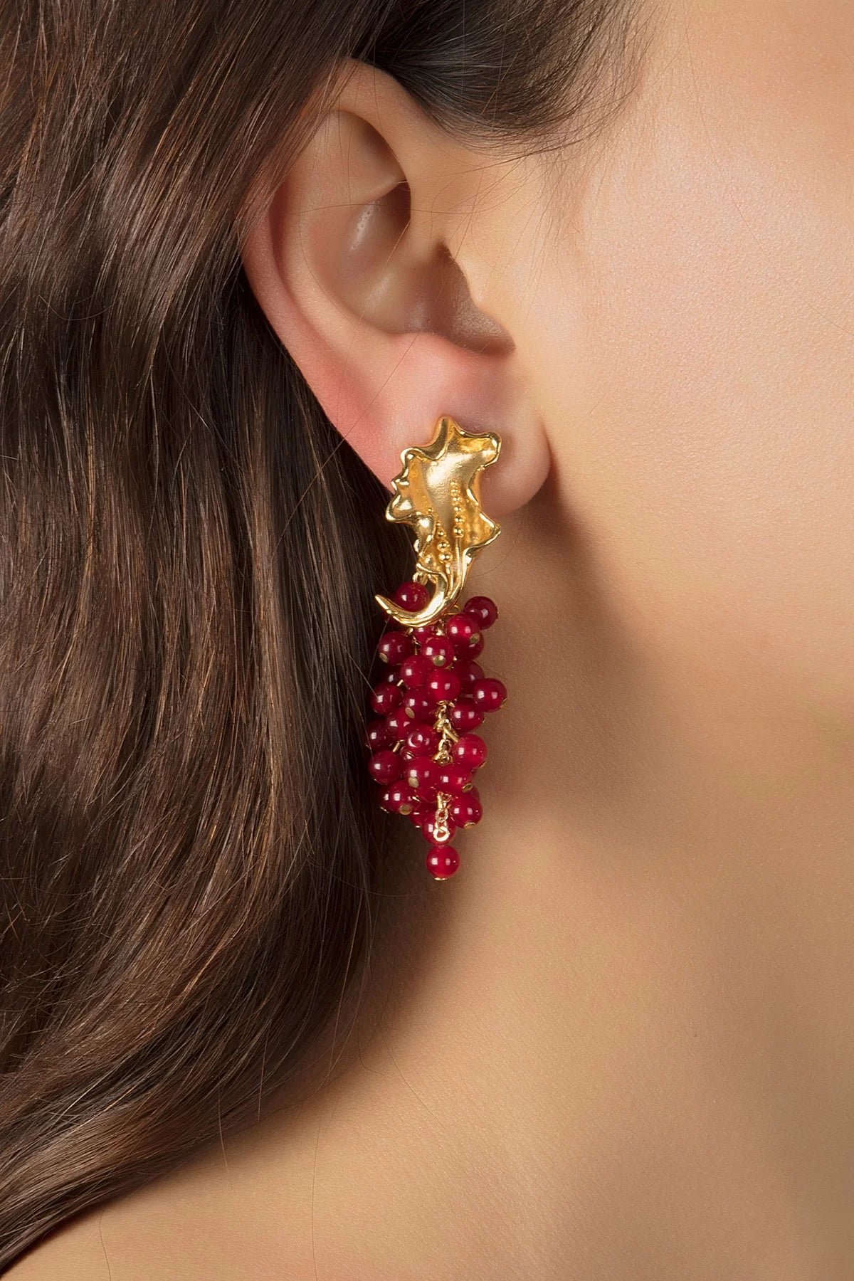 Earrings - FRANCA RED