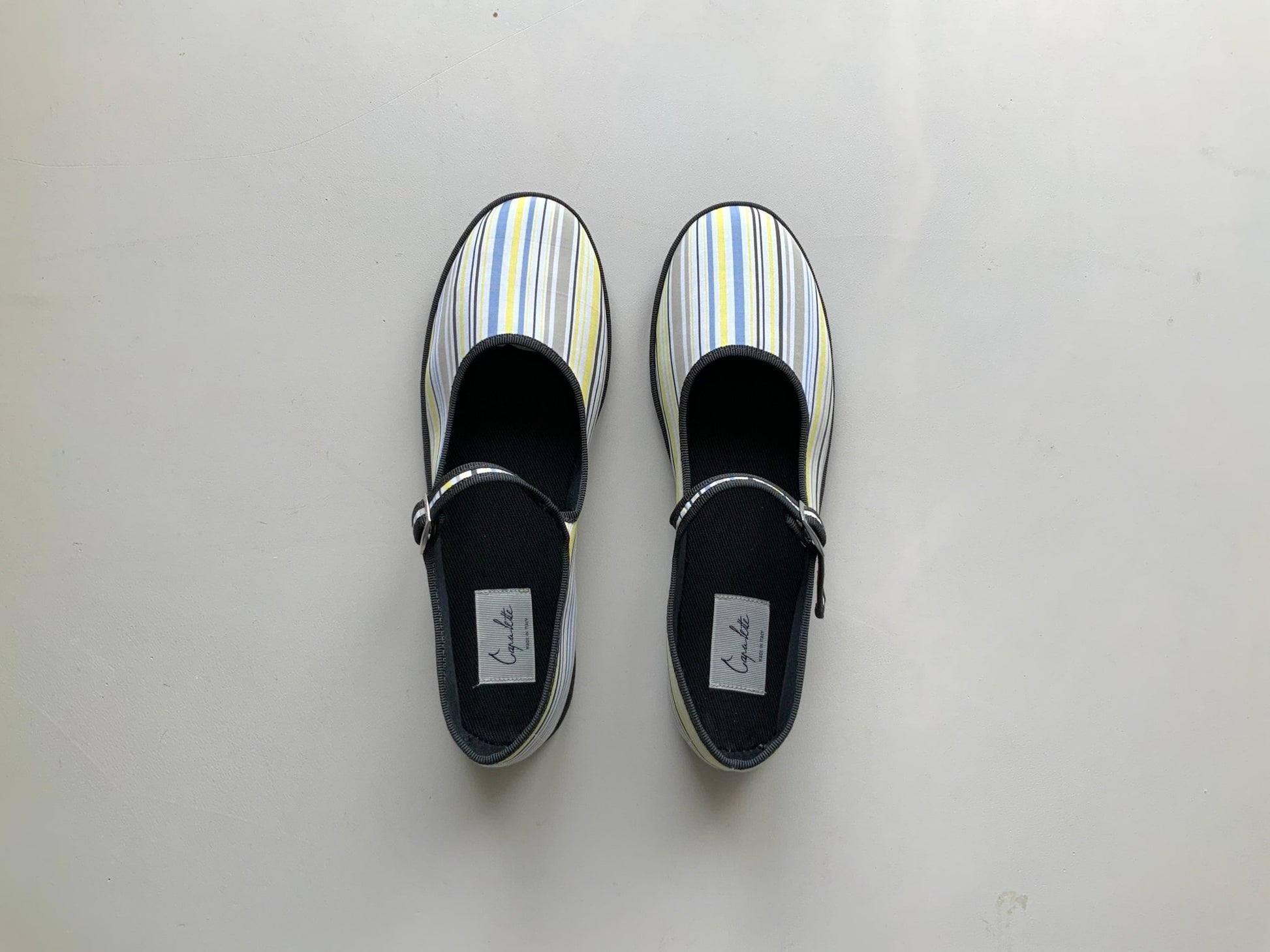 Shoes Women - Friulane - Striped Yellow Black